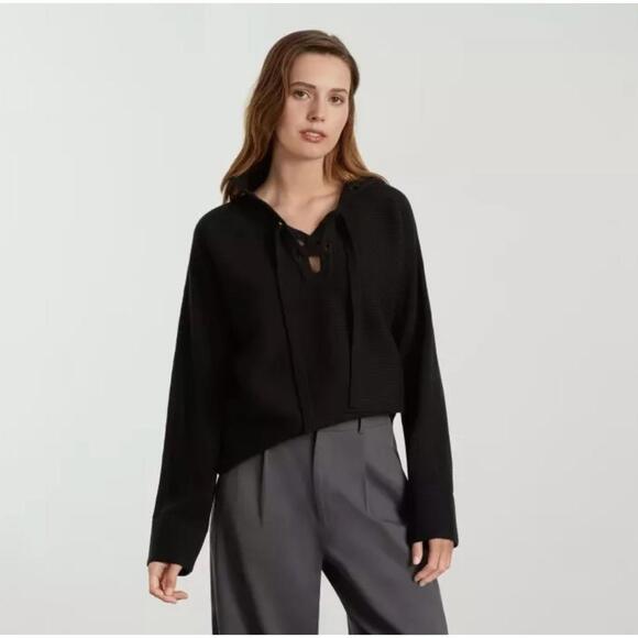 Everlane Sweaters - Everlane Womens Pullover Knitted Sweater M Black Minimalist Oversized Casual